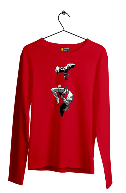 Чоловічий лонгслів з принтом "Підвішування". Бдсм. 2070702