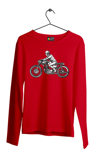 Men`s longsleeve with prints 02 Motorcycle 11. Biker, motto, retro, vintage. 2070702