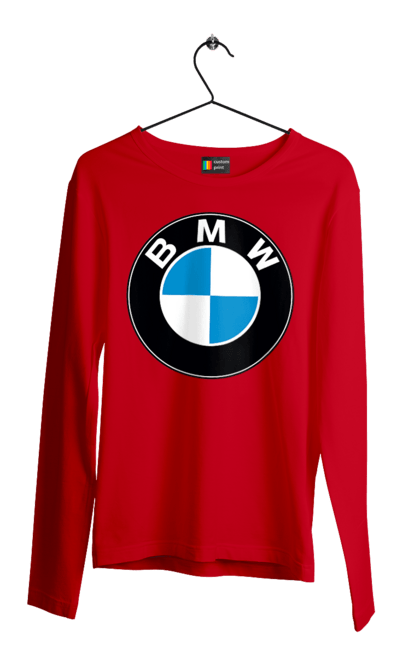 Чоловічий лонгслів з принтом "Bmw Logo". Бмв, машини. 2070702