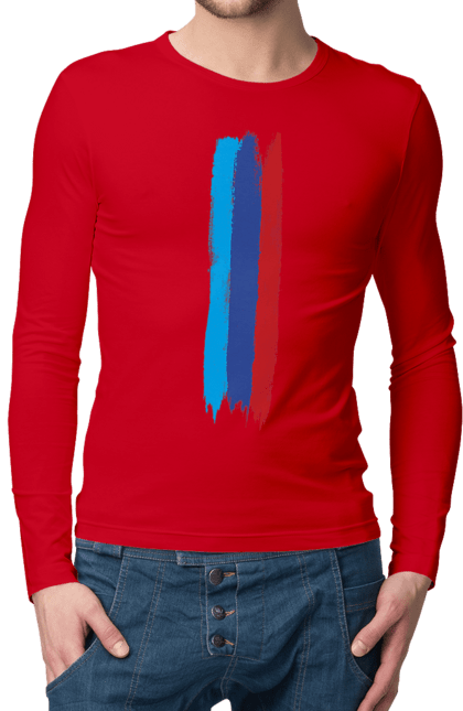 Чоловічий лонгслів з принтом "БМВ М". Бмв, м серія, машини. 2070702