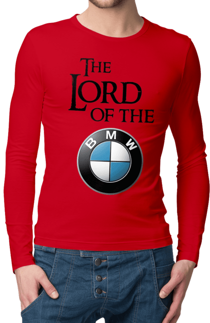Чоловічий лонгслів з принтом "The lord of the BMW black". Бмв, гра престолів. 2070702