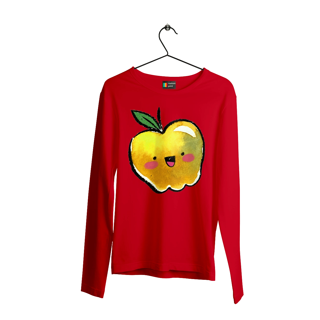 Милое желтое яблоко