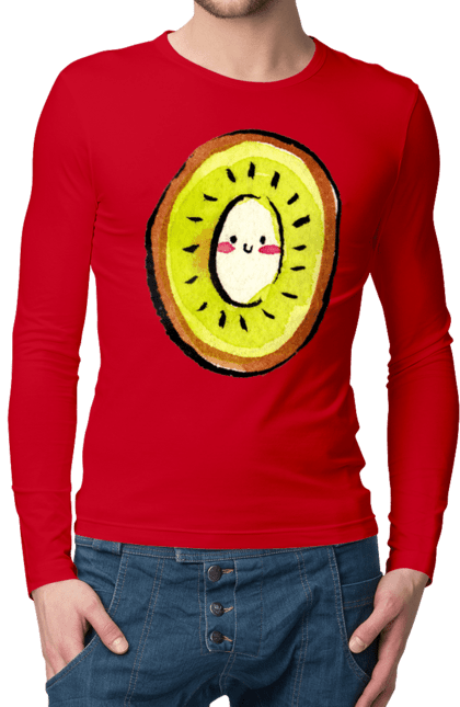 Men`s longsleeve with prints Expensive kyvy. Darling, kyvy, smiley. 2070702