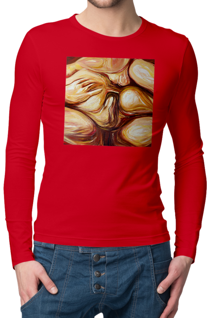 Чоловічий лонгслів з принтом "Груповий секс". Груповий, картина, секс. 2070702