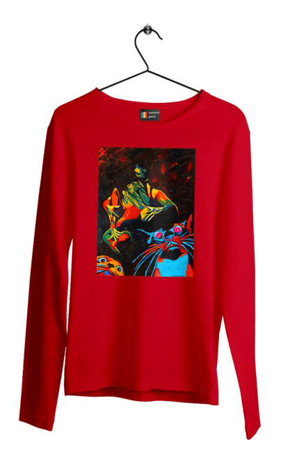 Men`s longsleeve with prints Sex is cats. Picture, roll, sex. 2070702