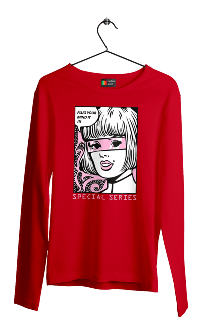 Чоловічий лонгслів з принтом "Попарт". Попарт. 2070702