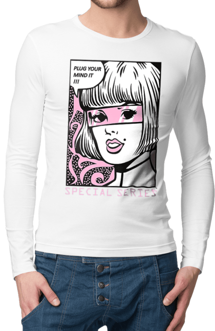 Men`s longsleeve with prints Pop Art. Popart. 2070702