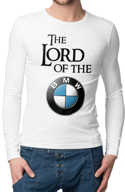 Чоловічий лонгслів з принтом "The lord of the BMW black". Бмв, гра престолів. 2070702