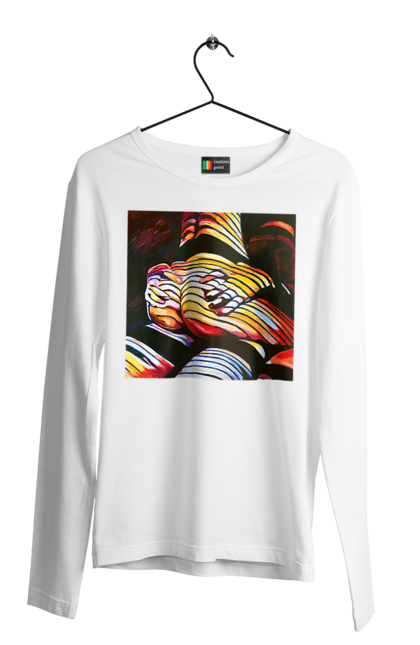 Чоловічий лонгслів з принтом "Секс зверху". Картина, секс. 2070702