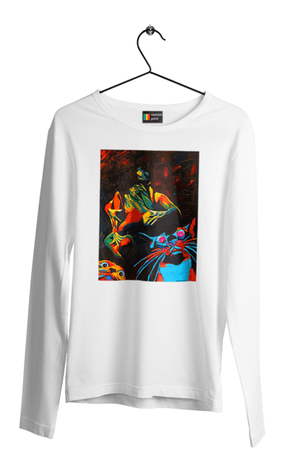 Men`s longsleeve with prints Sex is cats. Picture, roll, sex. 2070702
