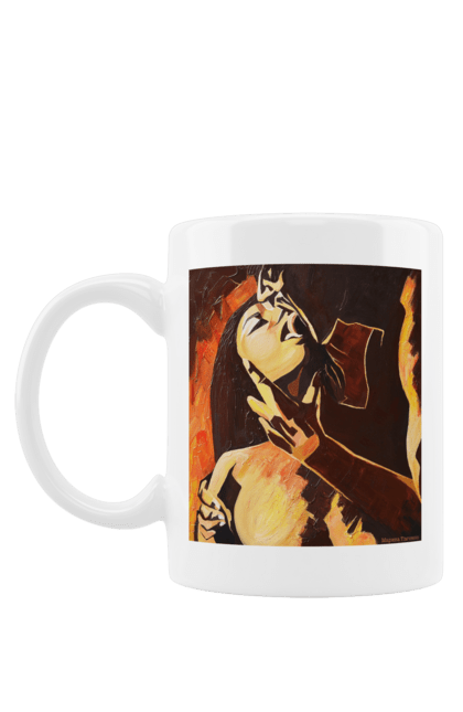 Чашка з принтом "Страсна жінка". Жінка, картина, секс. 2070702