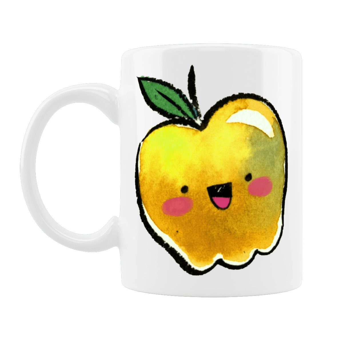 Миле жовте яблуко