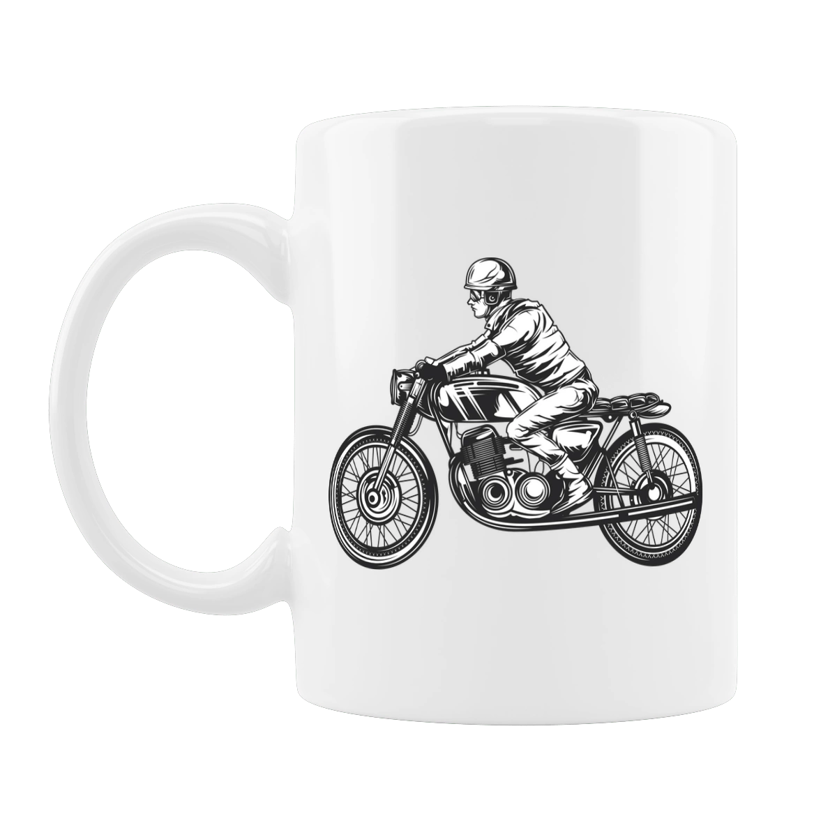 Байкер на мотоциклі