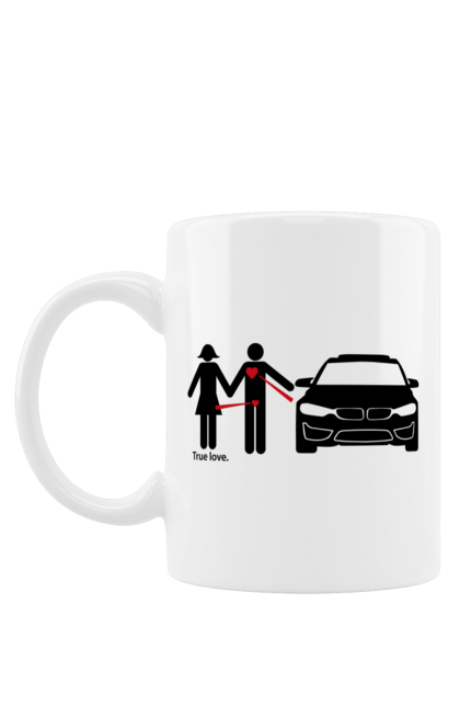 Чашка з принтом "відносини БМВ". Бмв, машини, юмор. 2070702