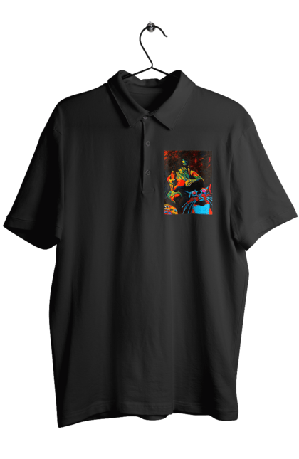 Поло чоловіче з принтом "Секс коти". Картина, коти, секс. 2070702