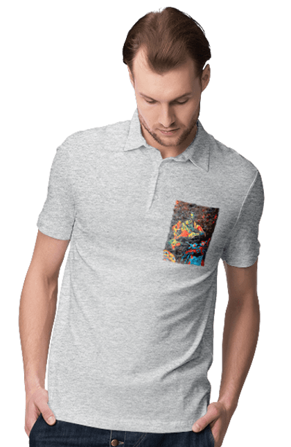 Поло чоловіче з принтом "Секс коти". Картина, коти, секс. 2070702