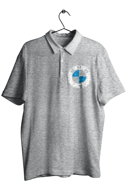 Men`s polo with prints Bmw Logo Wh. Bmw, cars. 2070702