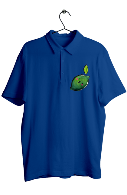 Поло чоловіче з принтом "Любий лайм". Лайм, літо, любий, посмішка. 2070702