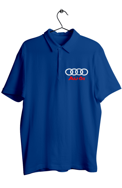 Men`s polo with prints Audi Logotype. Audi, cars. 2070702