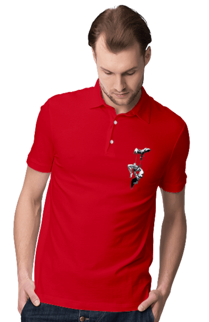 Men`s polo with prints Hanging 2070702