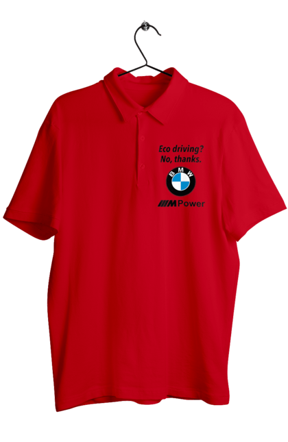 Поло чоловіче з принтом "Електрокар? нет, спасибо. БМВ". Бмв, електрокар, м серія, фан. 2070702