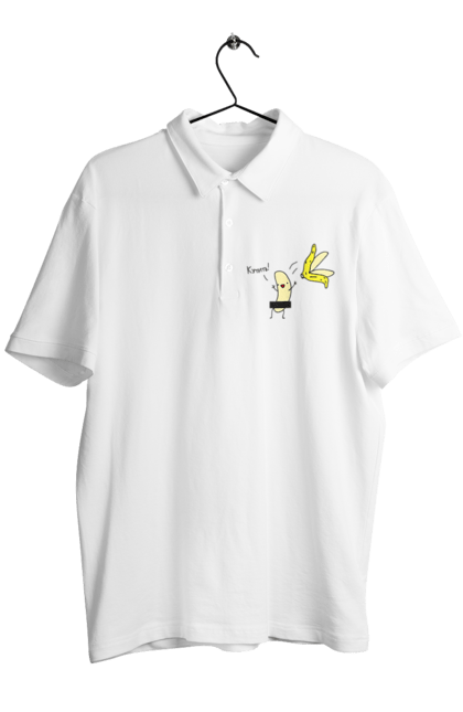 Men`s polo with prints To booze. Banana, humour, on a party, to booze. 2070702