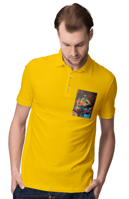 Поло чоловіче з принтом "Секс коти". Картина, коти, секс. 2070702