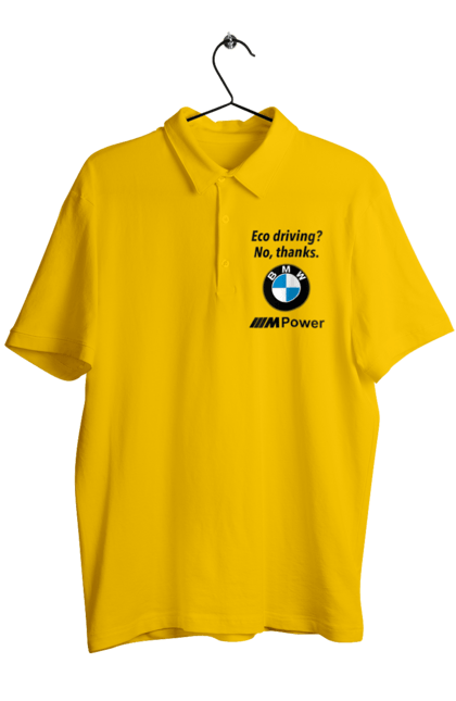 Men`s polo with prints Electric car? no, thanks. BMW. Bmw, electric car, fan, m series. 2070702
