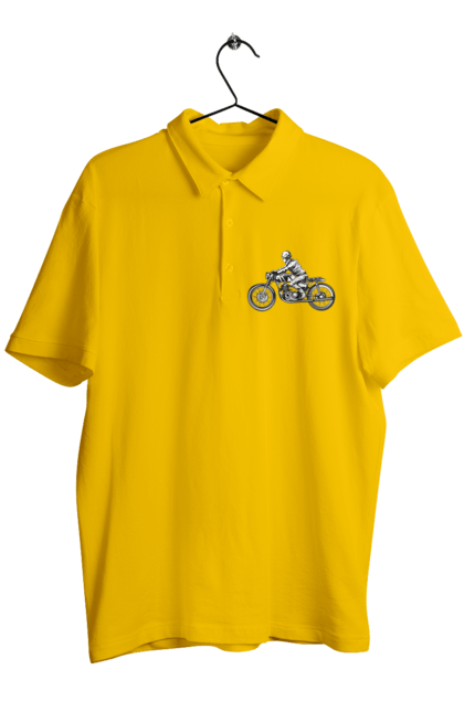 Men`s polo with prints 02 Motorcycle 11. Biker, motto, retro, vintage. 2070702