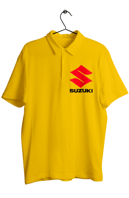 Men`s polo with prints Suzuki Bl. Auto, logotype, machine, suzuki. 2070702