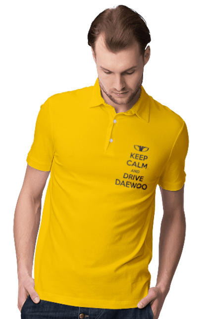 Men`s polo with prints Keep Calm and Drive Daewoo. Daewoo, deo, lanos. 2070702