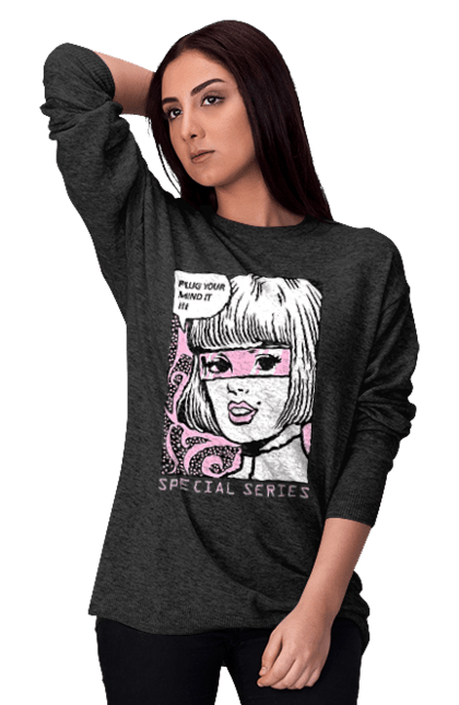 Світшот жіночий з принтом "Попарт". Попарт. 2070702