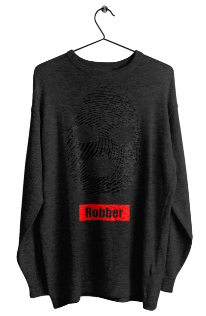 Світшот жіночий з принтом "Відбиток Робер". Балаклава, відбиток, обличчя. 2070702