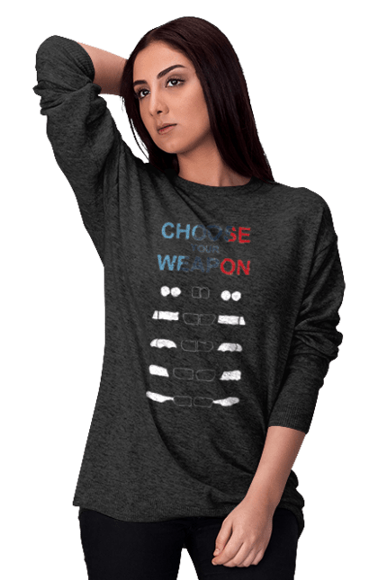 Світшот жіночий з принтом "Bmw Weapon Wh". Авто, бмв, машина, ніздрі. 2070702