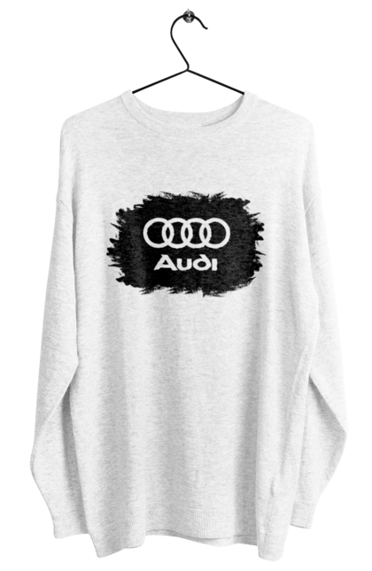 Світшот жіночий з принтом "Ауді чорний лого". Ауді, машини. 2070702