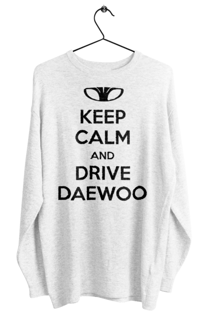 Світшот жіночий з принтом "Зберігайте Спокій і Водіть Daewoo". Део, ланос. 2070702