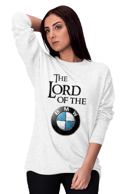 Світшот жіночий з принтом "The lord of the BMW black". Бмв, гра престолів. 2070702