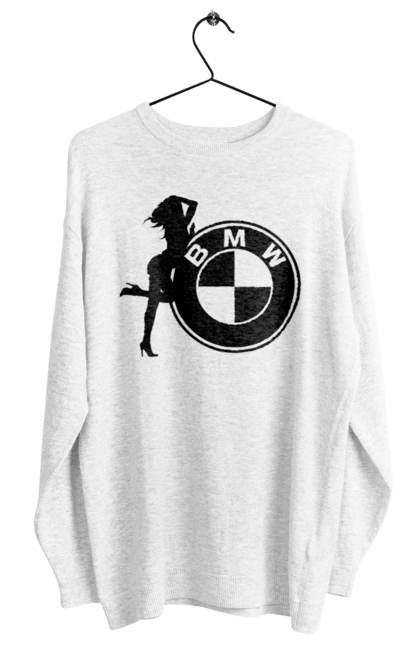 Світшот жіночий з принтом "Bmw Girl". Бмв, машини. 2070702