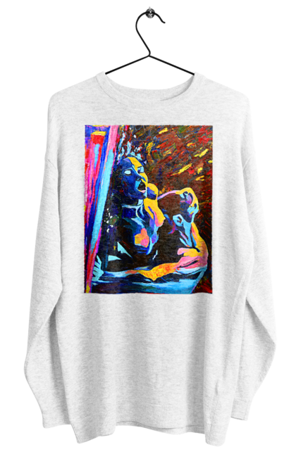 Світшот жіночий з принтом "Пристрасть". Картина, секс. 2070702