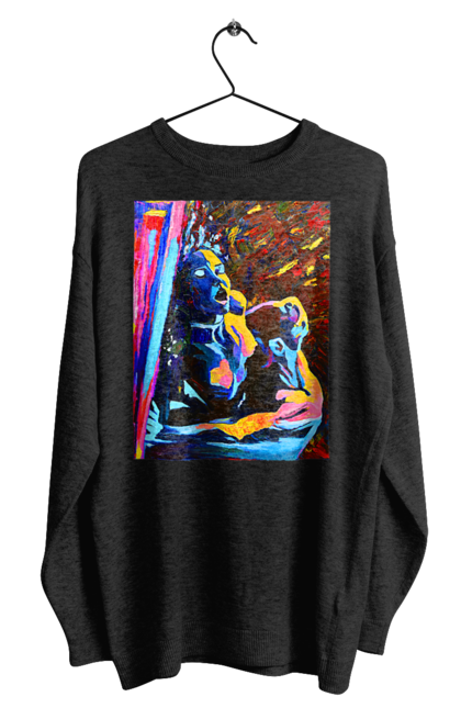 Світшот чоловічий з принтом "Пристрасть". Картина, секс. 2070702