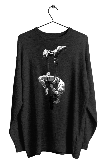 Світшот чоловічий з принтом "Підвішування". Бдсм. 2070702