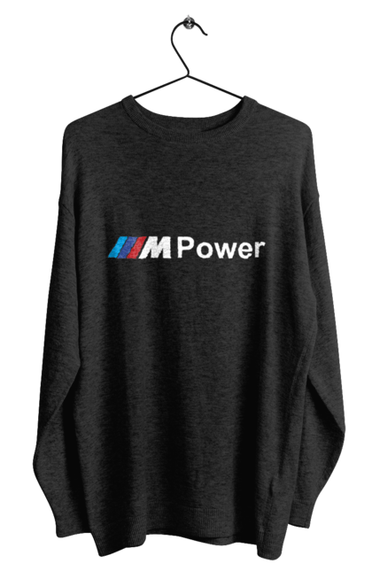 Світшот чоловічий з принтом "Mpower БМВ". Бмв, м серія, машини. 2070702