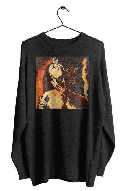 Світшот чоловічий з принтом "Страсна жінка". Жінка, картина, секс. 2070702