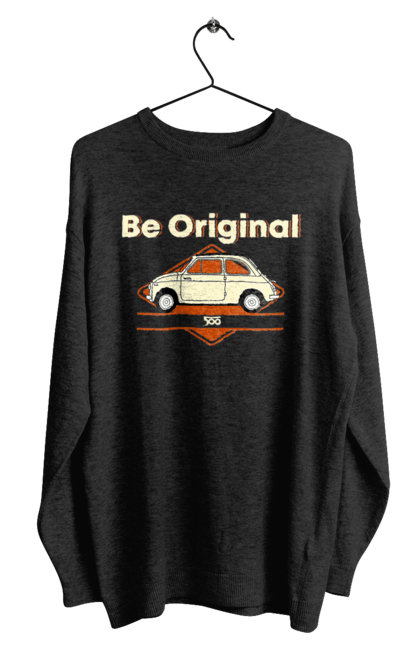 Світшот чоловічий з принтом "Fiat 500". Авто, машина, фіат. 2070702