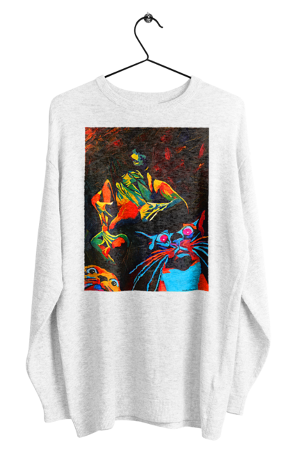 Світшот чоловічий з принтом "Секс коти". Картина, коти, секс. 2070702