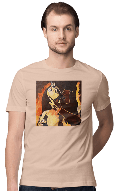 Футболка чоловіча з принтом "Страсна жінка". Жінка, картина, секс. 2070702