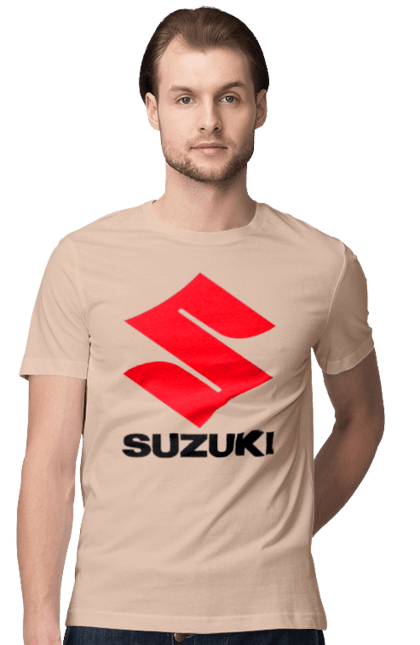 Футболка чоловіча з принтом "Suzuki". Авто, логотип, машина, сузукі. 2070702