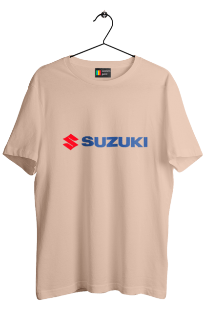 Men`s t-shirt with prints Suzuki 3 Redblue. Auto, logo, suzuki. 2070702
