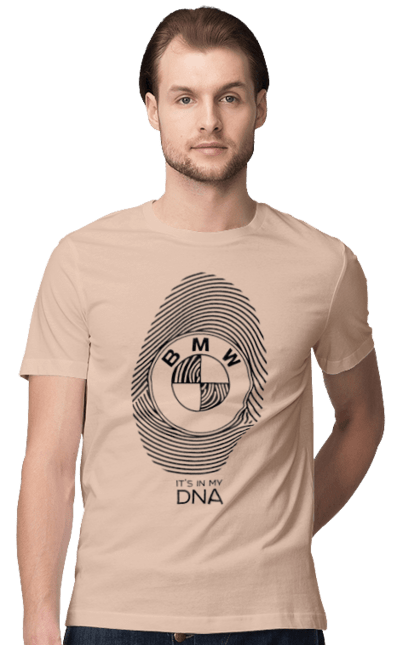 Футболка чоловіча з принтом "БМВ Відбиток". Бмв, відбиток, машини. 2070702