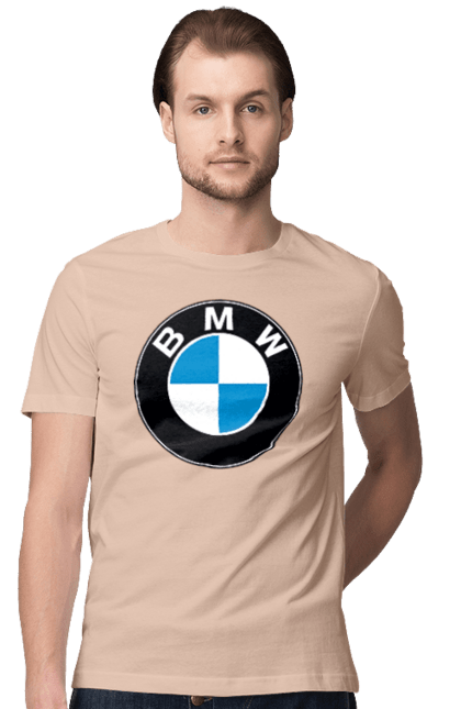Футболка чоловіча з принтом "Bmw Logo". Бмв, машини. 2070702